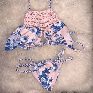 Frankie’s Bikinis Hawaiian Blush Set Size XS